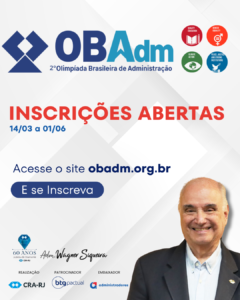 Inscrições Abertas OBAdm